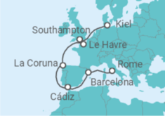Spain, France, United Kingdom All Inc. Cruise itinerary  - MSC Cruises