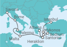 Istanbul to Savona (Italy) Cruise itinerary  - Costa Cruises