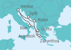 Greece, Montenegro, Croatia, Italy Cruise itinerary  - Costa Cruises