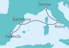 Spain, Italy All Inc. Cruise itinerary  - MSC Cruises