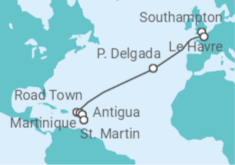 France, Portugal, British Virgin Islands, Sint Maarten, Antigua And Barbuda All Inc. Cruise itinerary  - MSC Cruises