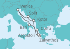 Italy, Greece, Montenegro, Croatia Cruise itinerary  - Costa Cruises