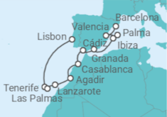 Canary Islands Cruise itinerary  - Norwegian Cruise Line