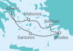 Greek Island Glow Cruise itinerary  - Virgin Voyages