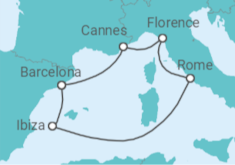 Barcelona to Cannes, Rome & More Cruise itinerary  - Virgin Voyages