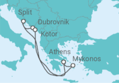 Dubrovnik Days & Mykonos Nights Cruise itinerary  - Virgin Voyages