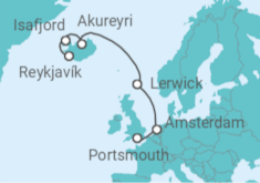 Reykjavik to Amsterdam & Portsmouth Cruise itinerary  - Virgin Voyages