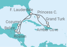 Mexico, Belize, Honduras, US, The Bahamas Cruise itinerary  - Princess Cruises