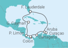 Aruba, Curaçao, Colombia, Panama, Costa Rica, Cayman Islands Cruise itinerary  - Princess Cruises