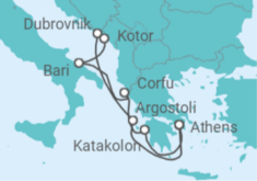Greece, Croatia, Montenegro, Italy Cruise itinerary  - Celestyal Cruises