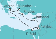 Greece, Israel, Cyprus Cruise itinerary  - Celestyal Cruises