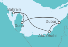 Qatar, United Arab Emirates All Inc. Cruise itinerary  - MSC Cruises
