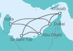 The Emirates, Oman & Sir Bani Yas Cruise itinerary  - Celestyal Cruises