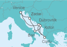 Italy, Croatia, Greece, Montenegro All Inc. Cruise itinerary  - MSC Cruises