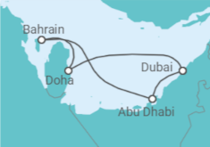 Qatar, United Arab Emirates Cruise itinerary  - MSC Cruises