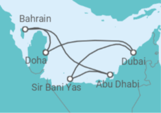 United Arab Emirates, Qatar All Inc. Cruise itinerary  - MSC Cruises