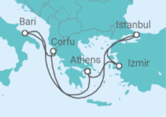 Greece, Italy, Turkey All Inc. Cruise itinerary  - MSC Cruises