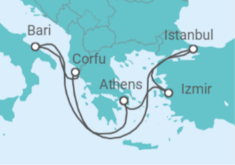 Greece, Turkey All Inc. Cruise itinerary  - MSC Cruises