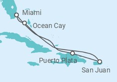 Puerto Rico, Dominican Republic & Marine Reserve Cruise itinerary  - MSC Cruises