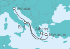Italy, Greece All Inc. Cruise itinerary  - MSC Cruises