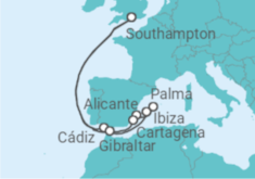 The Balearic Islands & Andalusia Cruise itinerary  - PO Cruises
