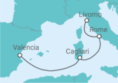 Valencia to Livorno Cruise itinerary  - MSC Cruises