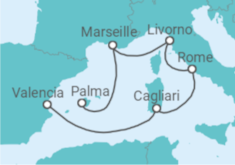 Valencia to Majorca Cruise itinerary  - MSC Cruises