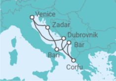 Croatia, Greece, Italy All Inc. Cruise itinerary  - MSC Cruises