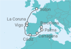 Voyage du Vin Cruise itinerary  - Cunard