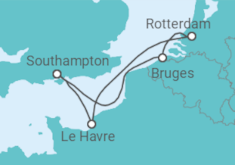 France, Holland, Belgium Cruise itinerary  - Cunard