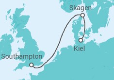 Queen Anne desde Kiel Cruise itinerary  - Cunard