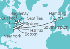 New York to Hamburg Cruise itinerary  - Cunard