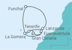Canary Islands All Inc. Cruise itinerary  - MSC Cruises
