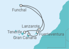 The Canaries All Incl. Cruise +Hotel in Funchal +Flights Cruise itinerary  - MSC Cruises
