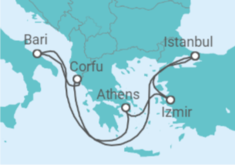 Turkey, Greece, Italy All Inc. Cruise itinerary  - MSC Cruises