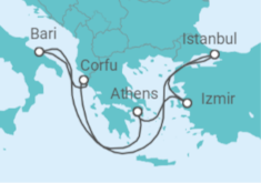 Turkey, Greece, Italy All Inc. Cruise itinerary  - MSC Cruises