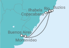 Brazil, Argentina Cruise itinerary  - MSC Cruises