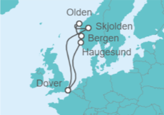 Norwegian Fjords Cruise itinerary  - Fred Olsen