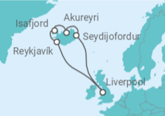 Glaciers, Geysers & Waterfalls of Iceland Cruise itinerary  - Fred Olsen