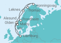 Norwegian Fjords and North Cape Cruise itinerary  - Costa Cruises