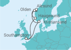 Norway All Inc. Cruise itinerary  - MSC Cruises