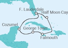 Jamaica, Cayman Islands, Mexico Cruise itinerary  - Holland America Line