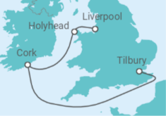 Treasures of the Irish Sea Cruise itinerary  - Ambassador Cruise Line