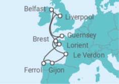 Wonders of Western Europe Cruise itinerary  - Ambassador Cruise Line