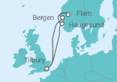 Summertime Fjords Cruise itinerary  - Ambassador Cruise Line