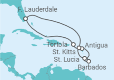 British Virgin Islands, Antigua And Barbuda, Barbados, Saint Lucia Cruise itinerary  - Celebrity Cruises