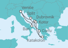 Italy, Croatia, Greece, Montenegro Cruise itinerary  - Costa Cruises