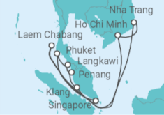 Thailand, Malaysia, Vietnam Cruise itinerary  - Princess Cruises