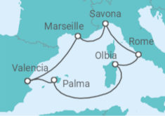 The Balearics, Sardinia & Rome Cruise itinerary  - Costa Cruises