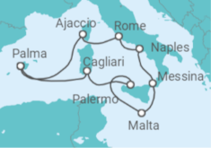 France, Italy, Malta Cruise itinerary  - AIDA